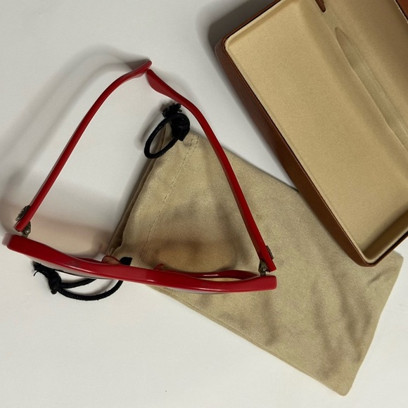 JEAN PATOU PARIS Red Sunglasses with Case